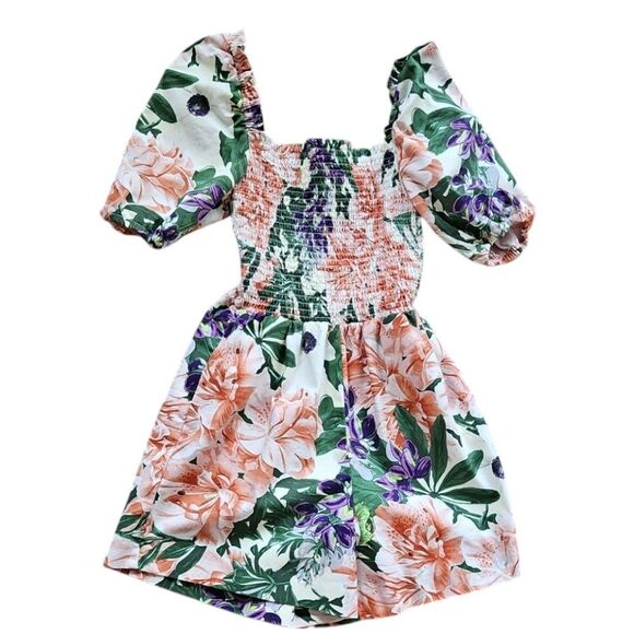 H&M Puff-sleeved Romper Size Small - Picture 2 of 8